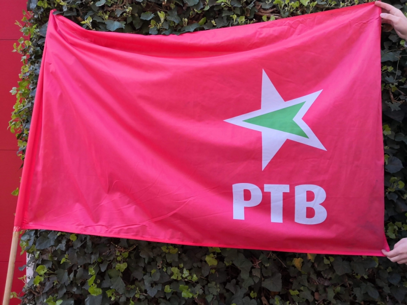 Vlag op stok PTB / Drapeau sur poteau PTB