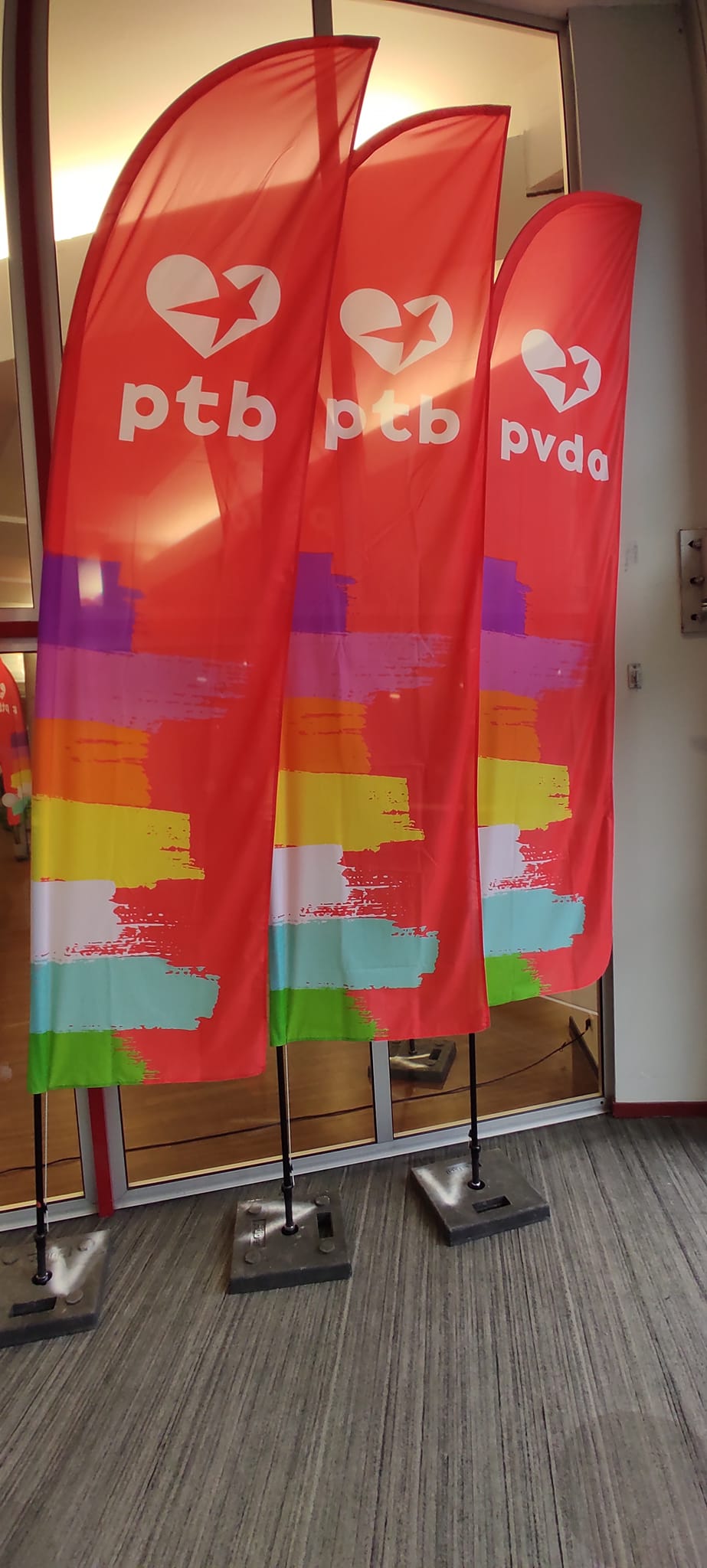 BeachFlag PVDA GROOT / GRAND