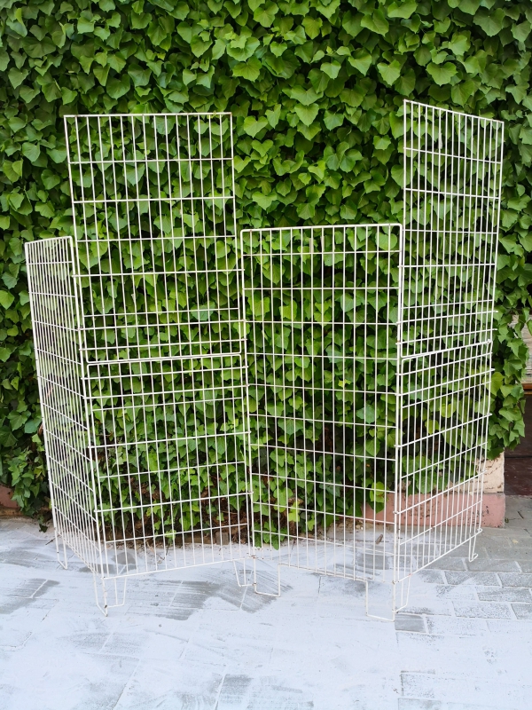 Metalen wit tentoonstellingsrooster