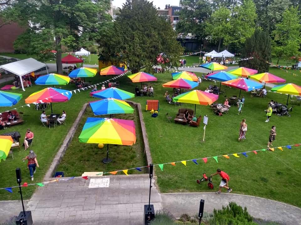 Parasol 3mx3m met voet